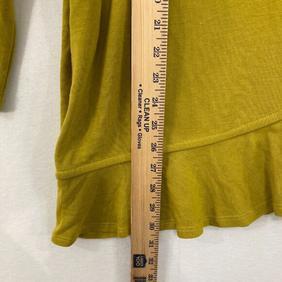 New Chelsea & Theodore Large Turtle Neck Ruffle Dolman Sleeve Knit Sweater - Picture 5 of 9